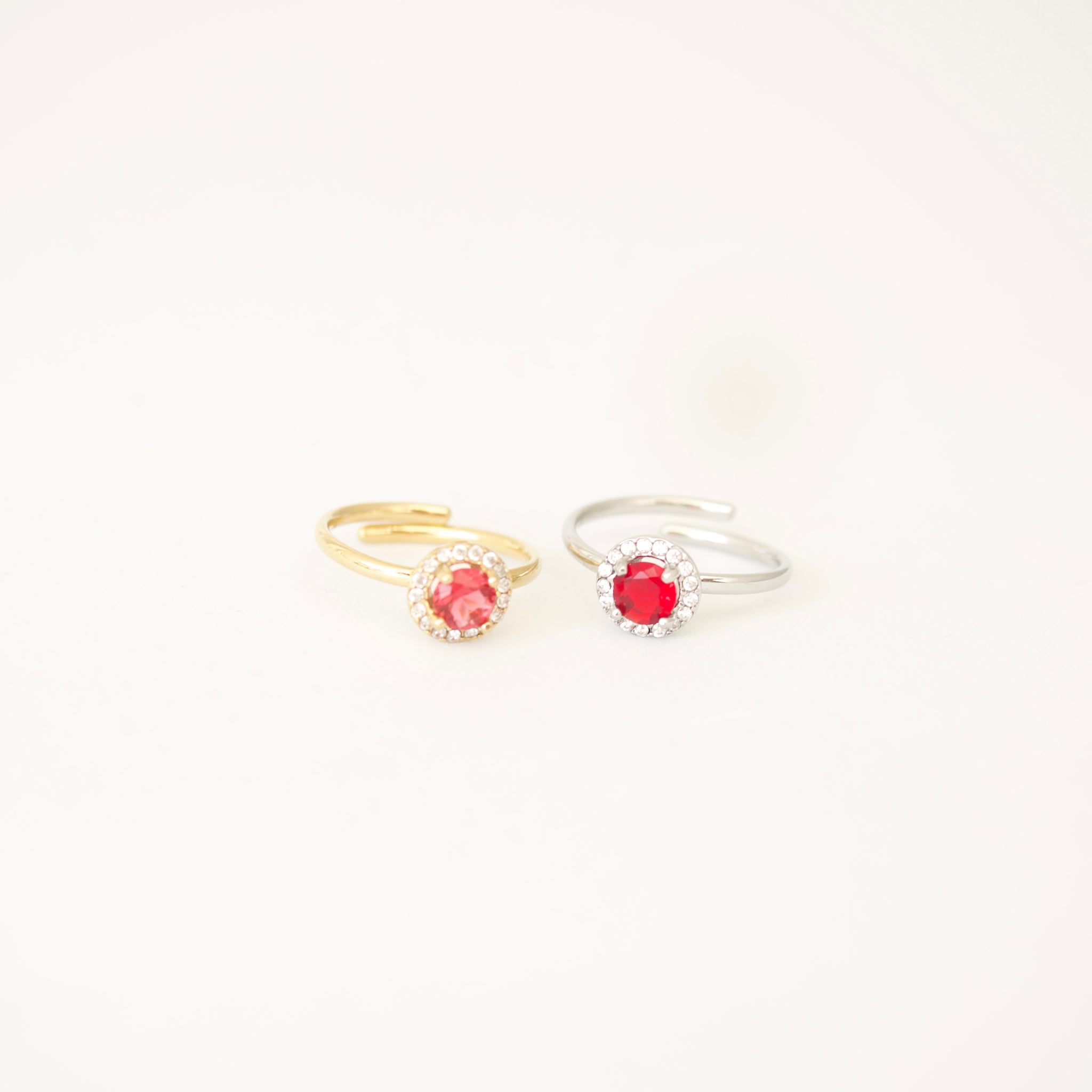 Anello cristal rosso