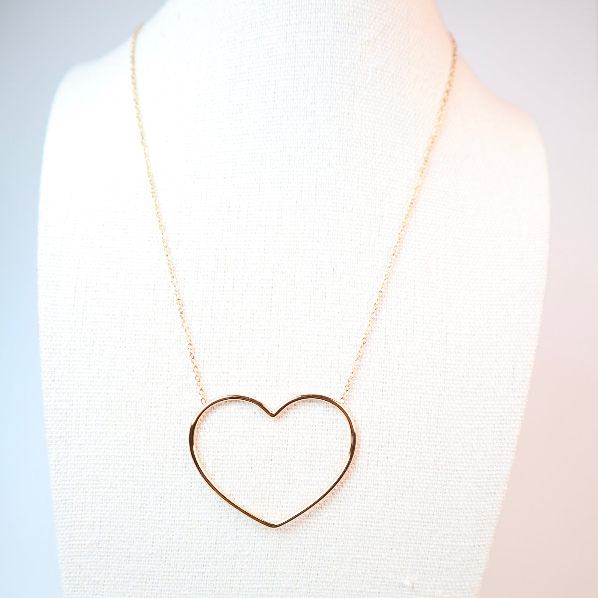 Collana big cuore traforato