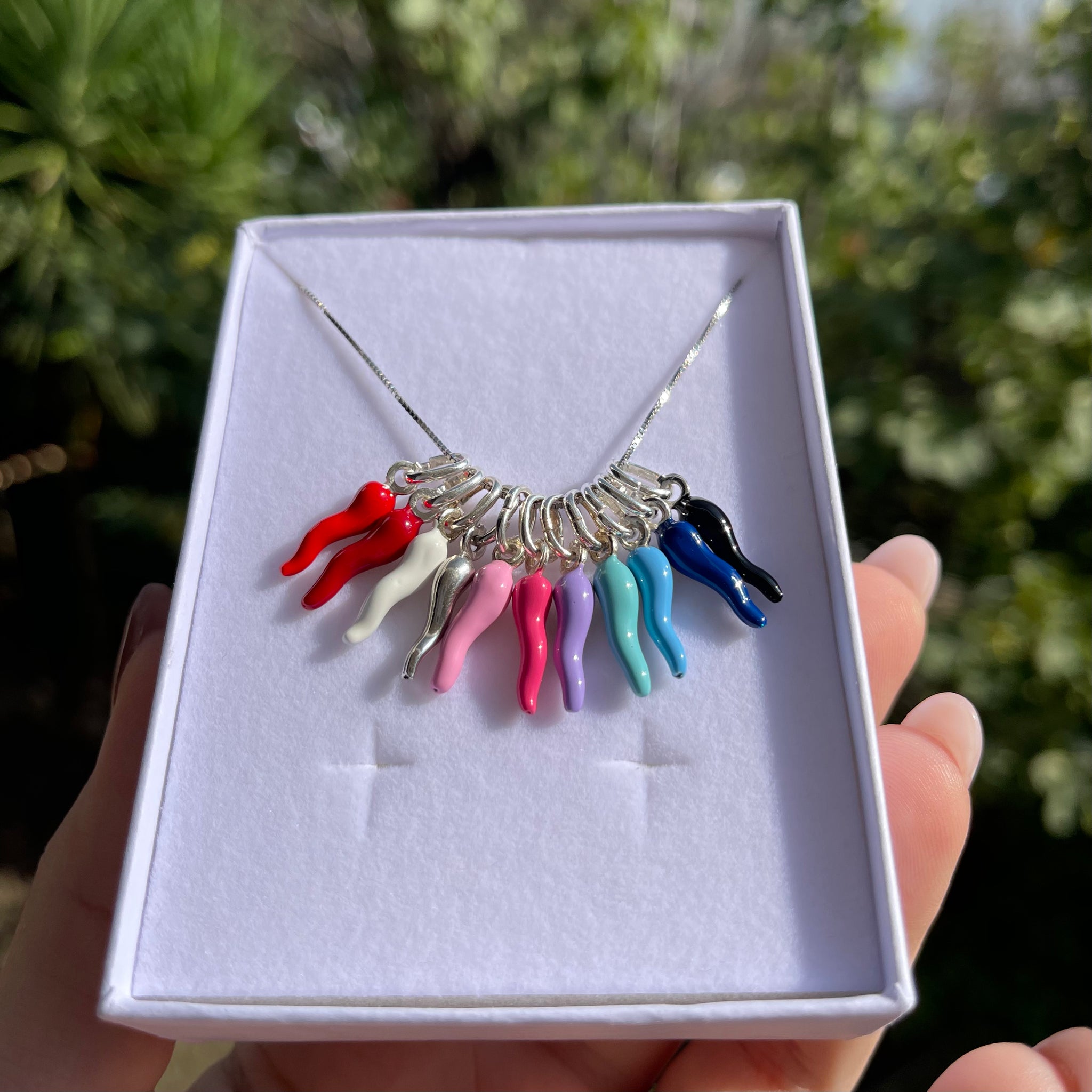Collana girocollo/choker argento 925 rodiato Pepite e 3 Portafortuna Collana girocollo/choker argento 925 rodiato Pepite e 3 Portafortuna